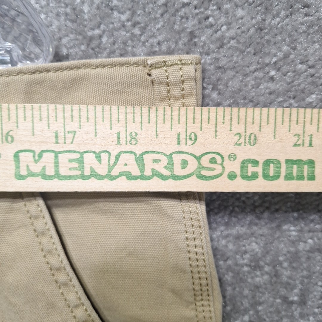 Carhartt Rugged Flex Relaxed Fit Canvas Pants Mens 38×30 Beige Work Wear Cargo