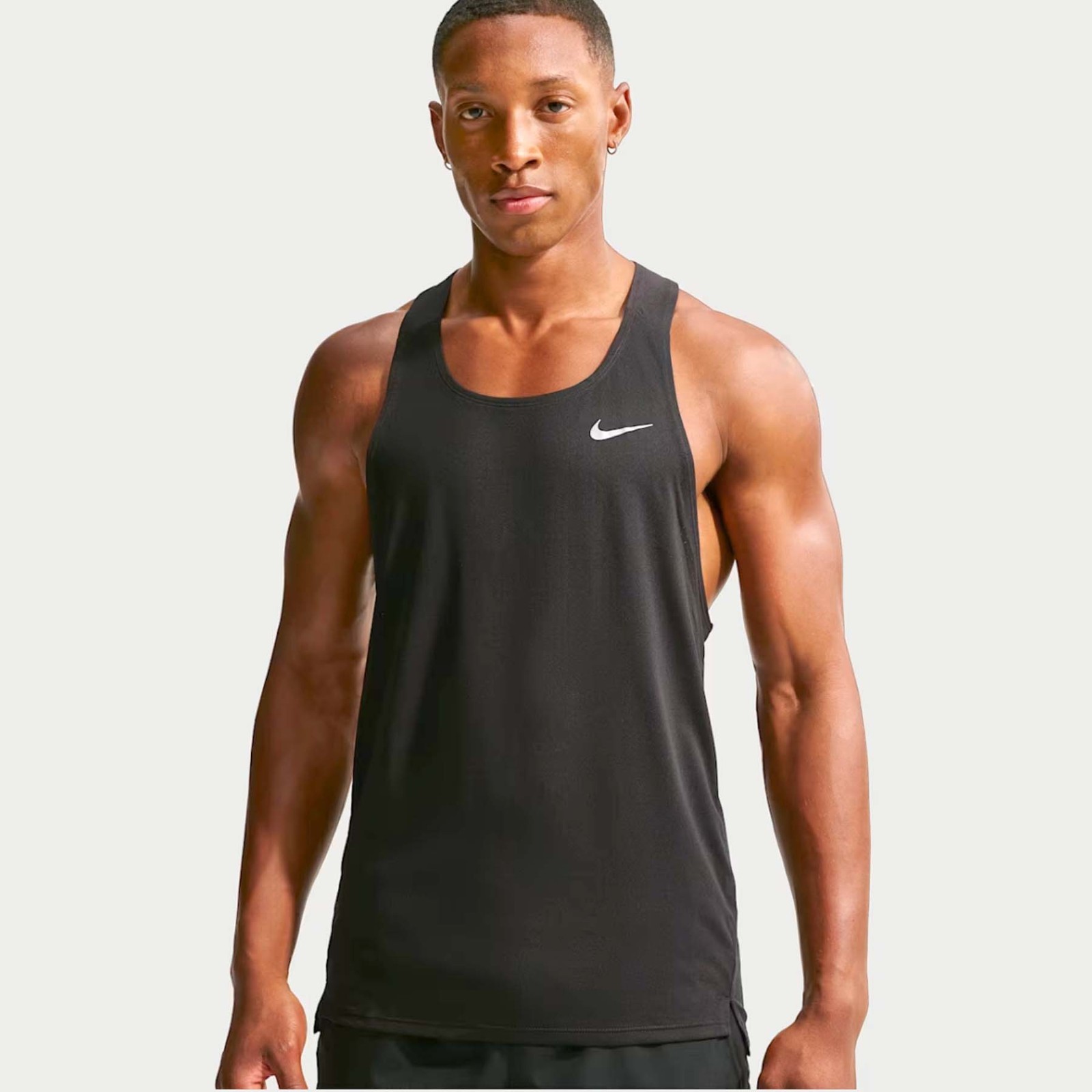 Nike Men’s Dri-FIT Fast Running Singlet Tank Top Black FN4229-010