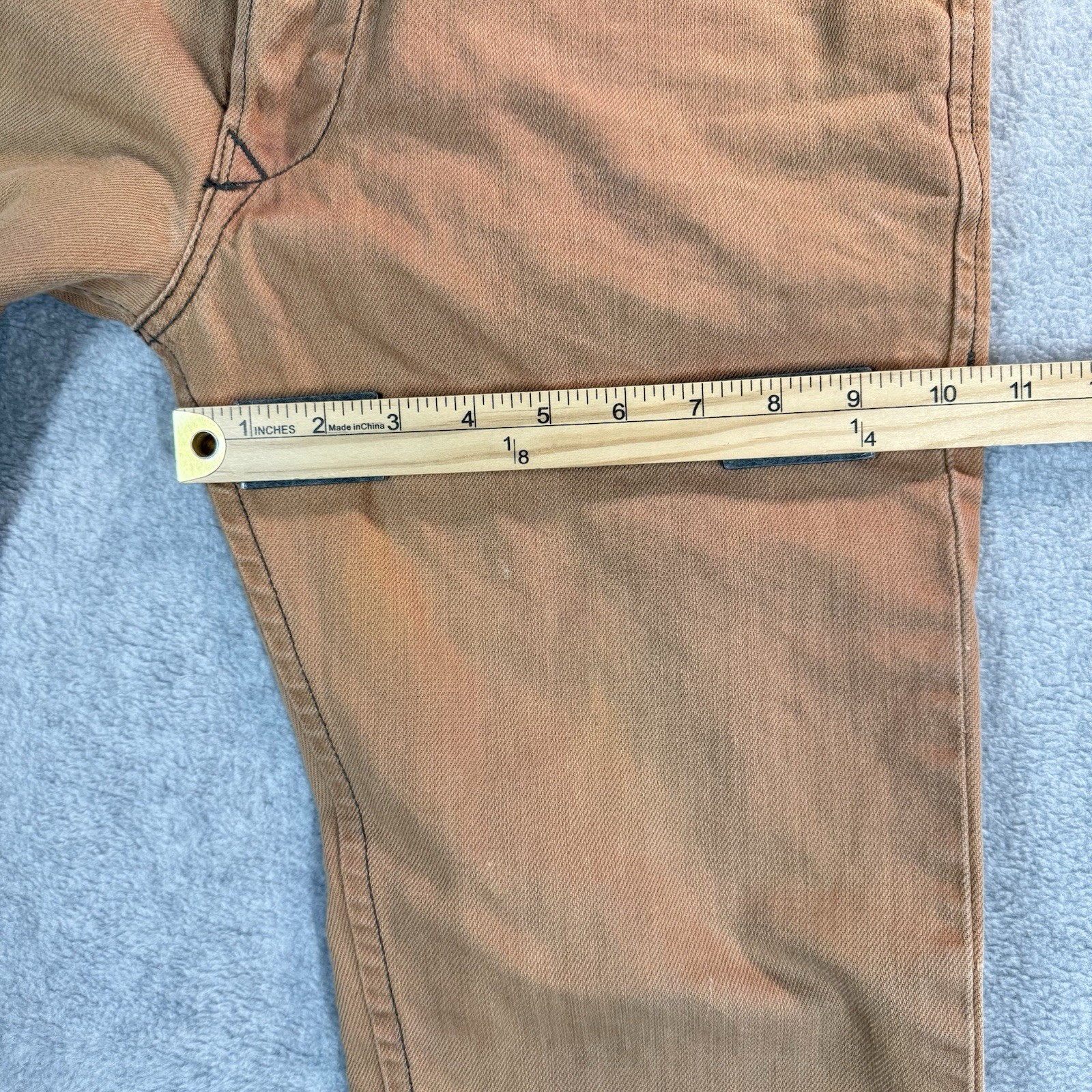 Diesel DARRON Jeans Mens 30×31 Tan Brown 3D Regular Slim Tapered Denim EUC