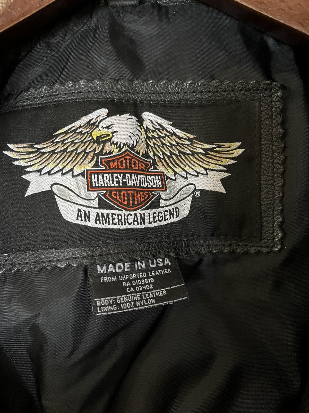 harley davidson leather jacket mens large used