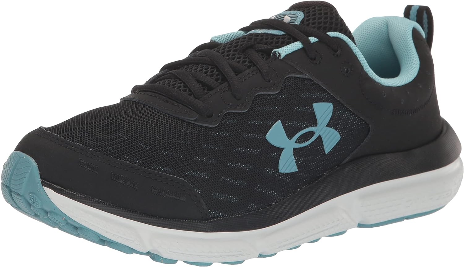 Women’s UA Wmns Charged Assert 10 – SIZE 7.5 – Black/Still Water/ Halo Gray
