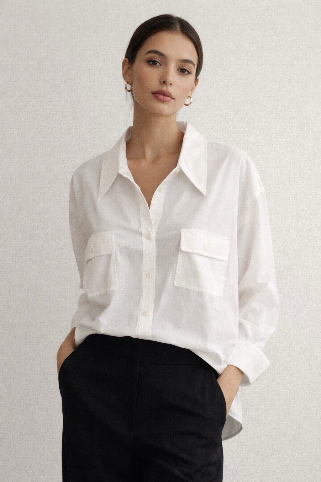 NWT TravelSmith Womens 3X White Button Shirt Nanotex Spill Resistant Cotton