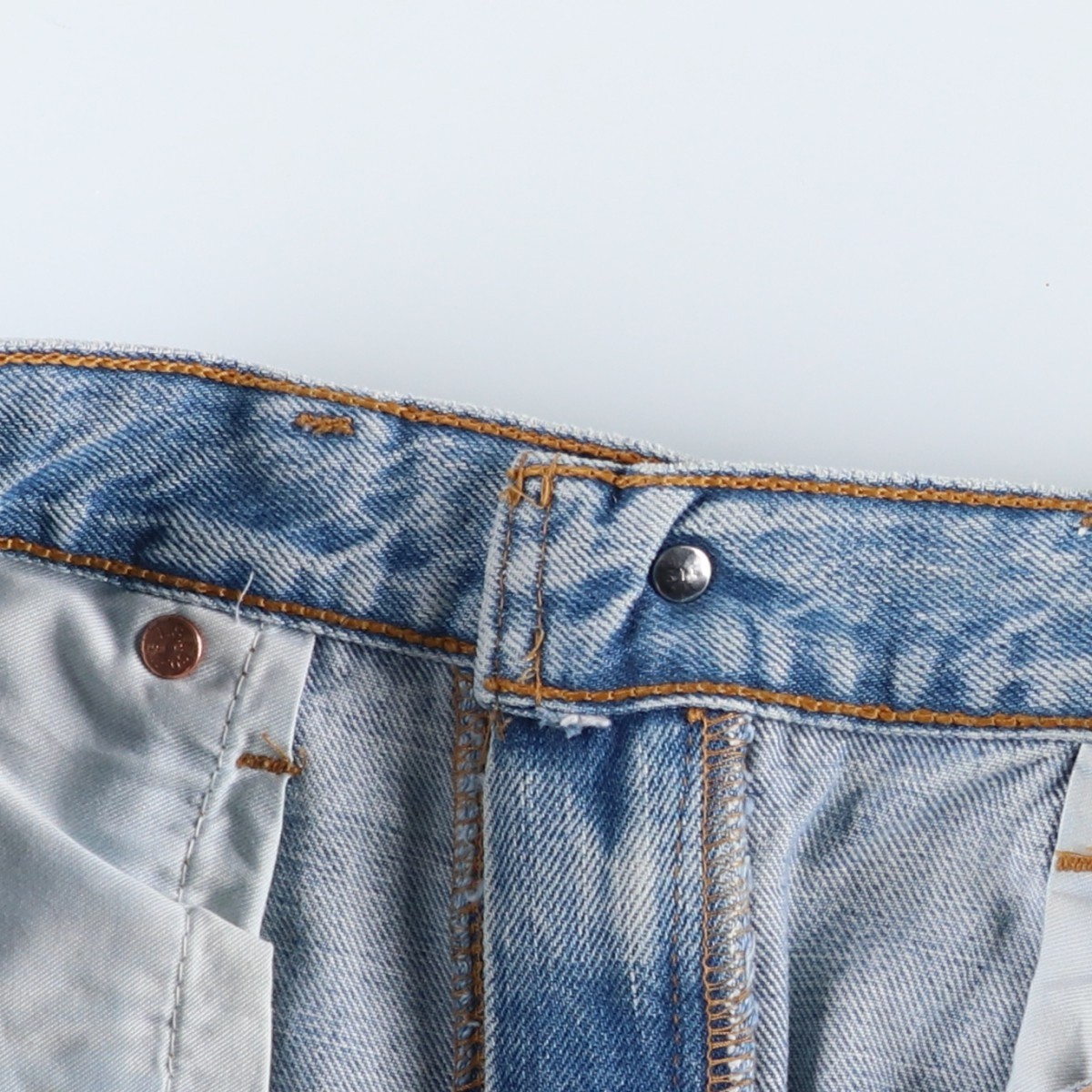 Used 1990’S Levi’s 00505-0448 Euro Model Tapered Denim Pants Men’s W33 equiv…