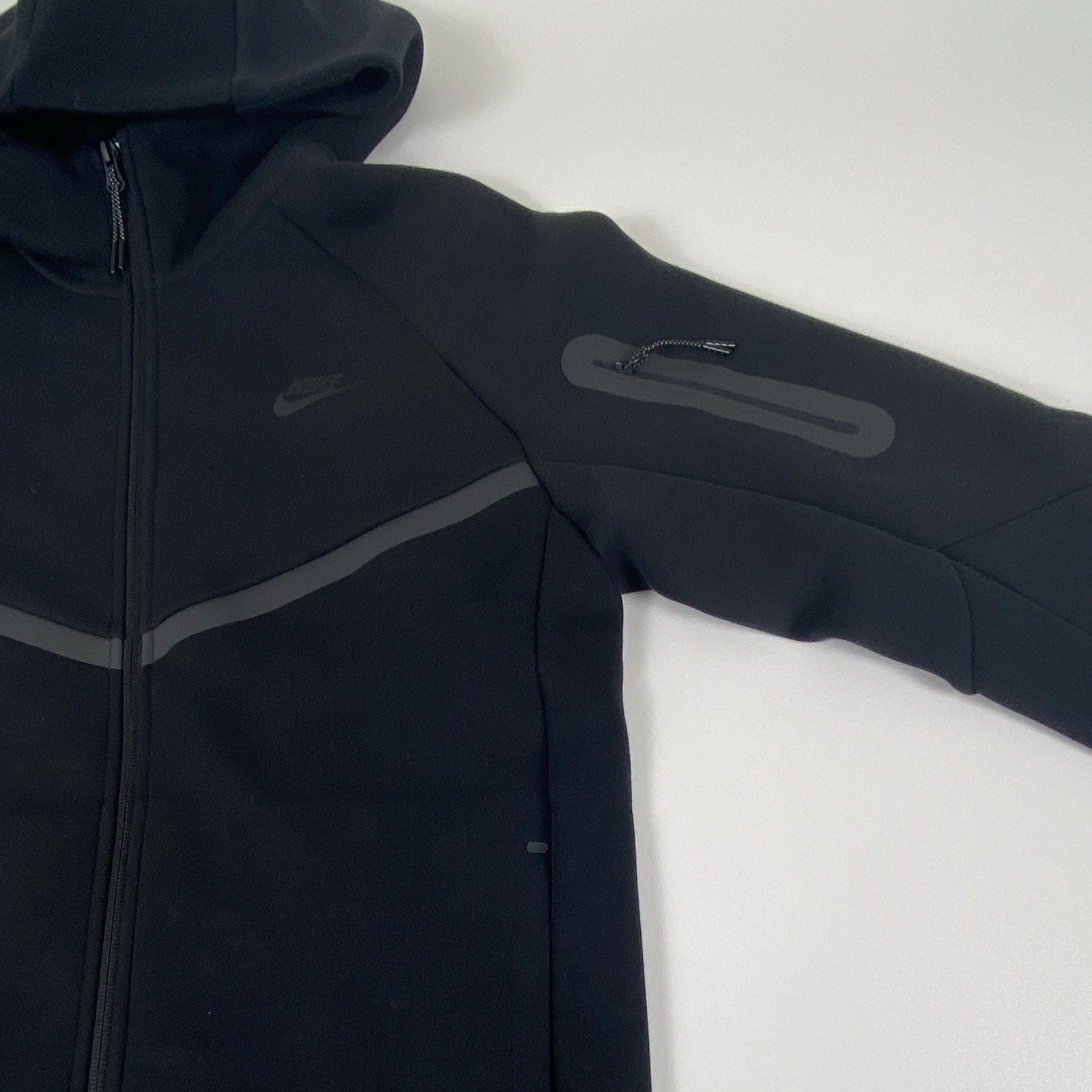 Nike Tech Fleece Men’s Full-Zip Hooded Jacket Fleece Black Size S