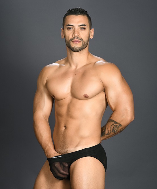 Andrew Christian Arch Brief: Black – 91018 – Medium, Large & X-Large