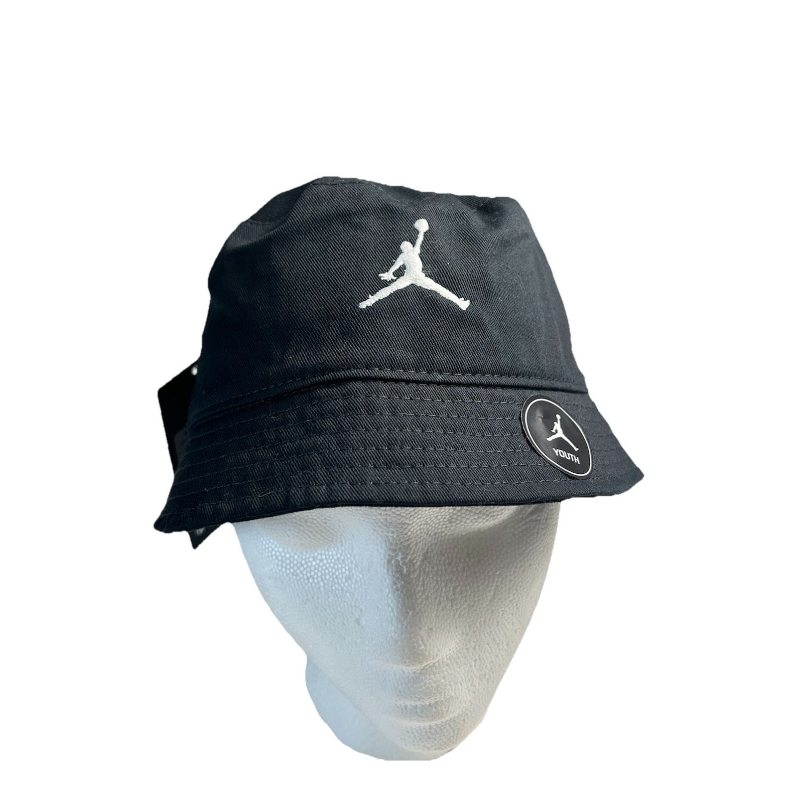 Nike Air Jordan Bucket Hat Black White Unisex Youth Big Kids’ Size 8-20 NEW
