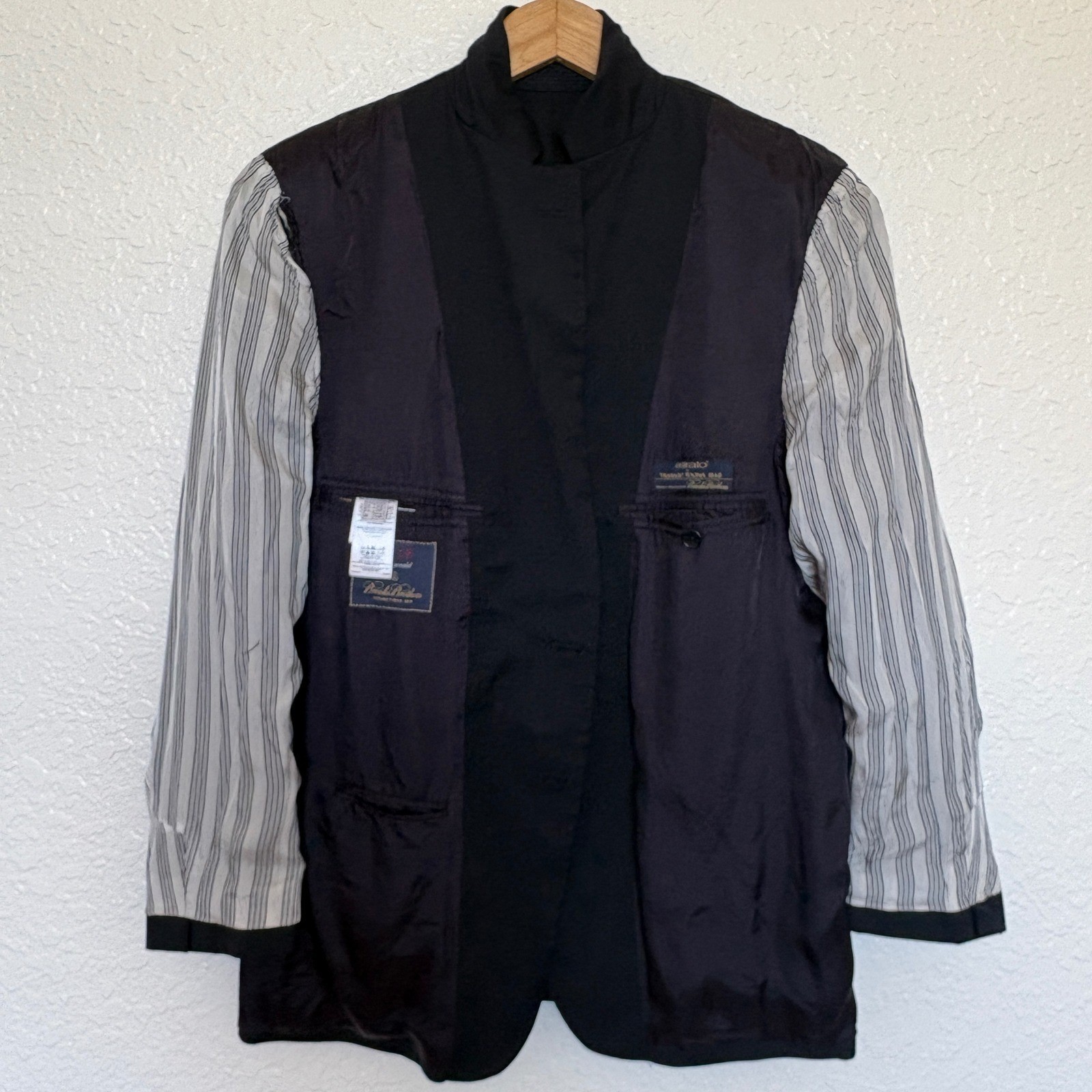 Brooks Brothers 1818 Fitzgerald Navy Blue Wool Blazer Sport Coat Italy 42S