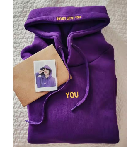 JIMIN BTS PURPLE HOODIE ARIRANG CONCERT KPOP UNISEX FAN MERCH SWEATSHIRT G23