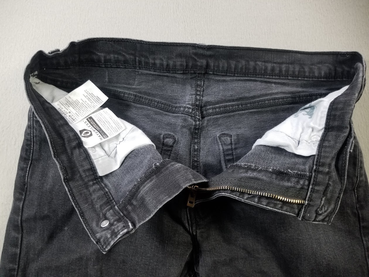 Levis 512 Jeans Men 36×29 Black Slim Tapered Fade Stretch Denim Dark Stonewash