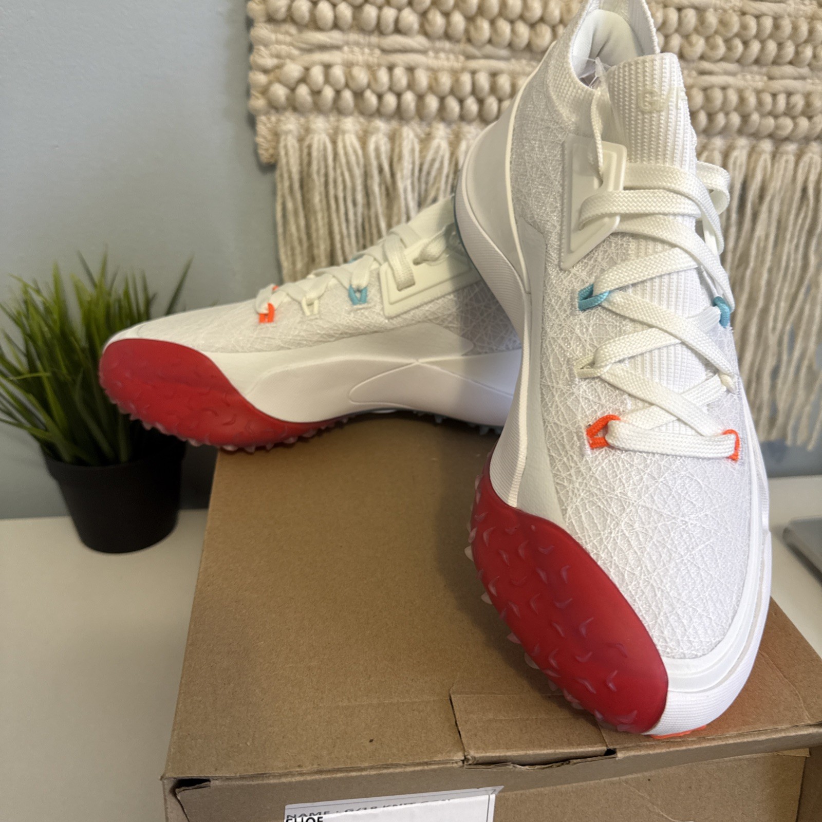 G/FORE MEN’S G/18 KNIT SZ 9 SNOW MULTI Golf Shoes New in Box