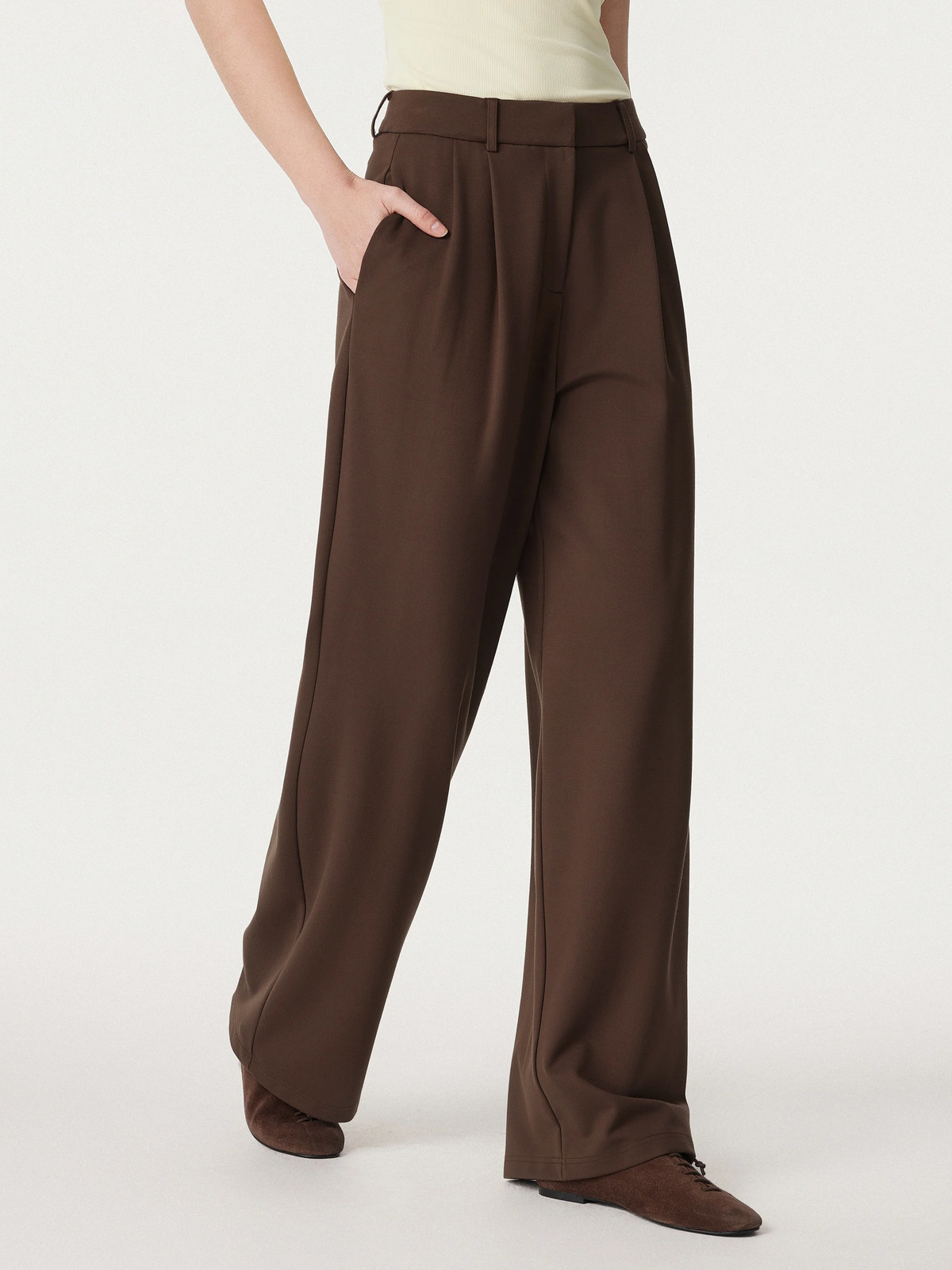 Breezy Wide Leg Pant with Pockets-OGLmove|118840