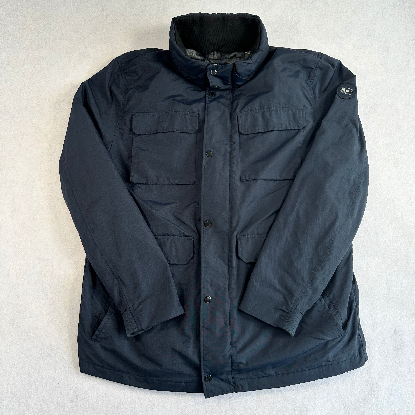 Penguin 2 In 1 Jacket & Detachable Gilet Lining Men’s XL Blue Hood Windbreaker