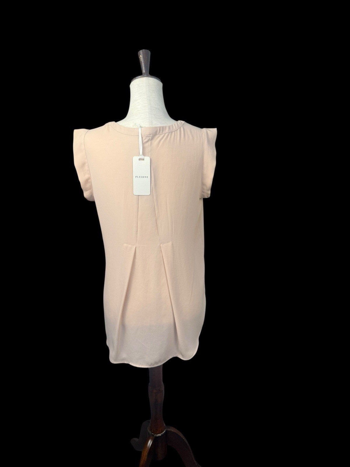 Pleione Women’s Blouse Size Small Sheer Pink Lightweight Top New
