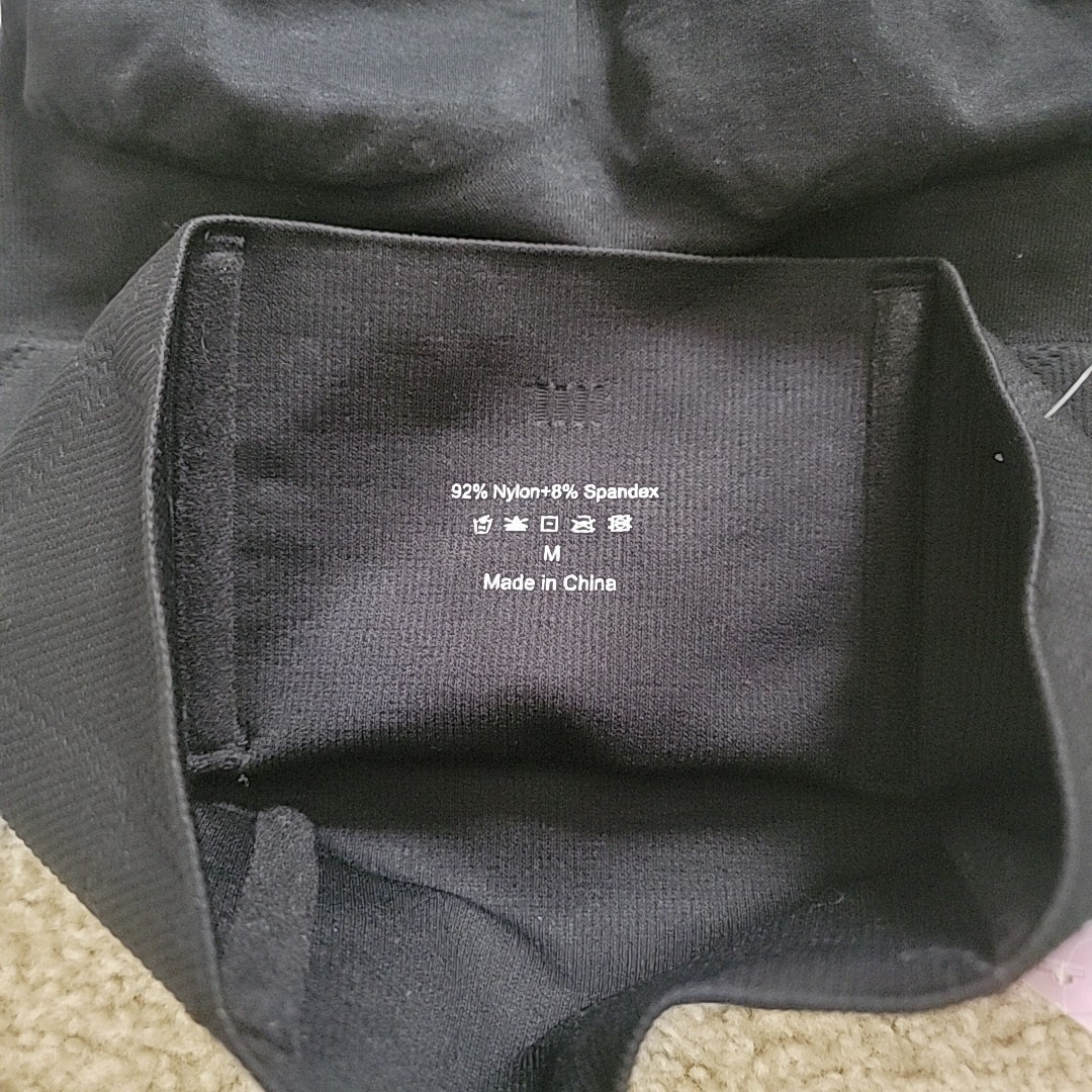 I Love Sia Black Shapewear Size Medium 92% Nylon + 8% Spandex