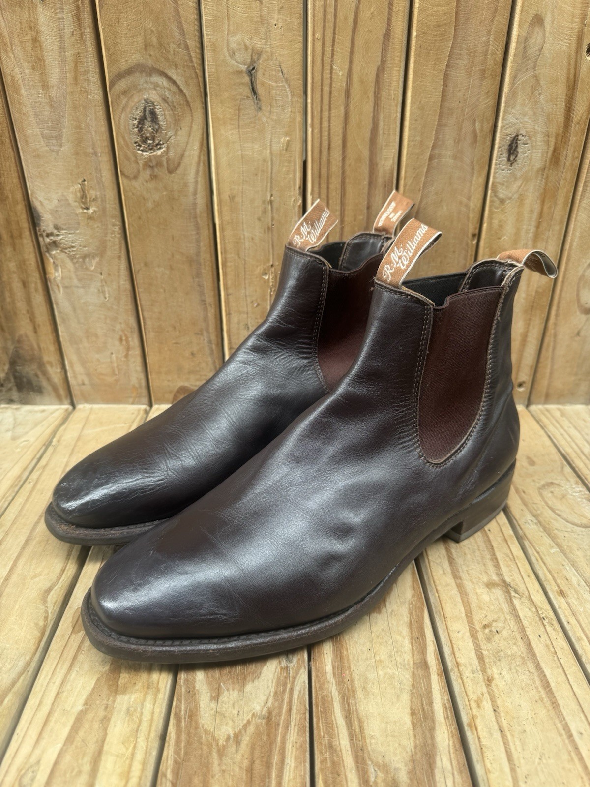 R.M Williams Brown Australian Chelsea Men’s Leather Boots SZ UK 10.5 H US 11.5