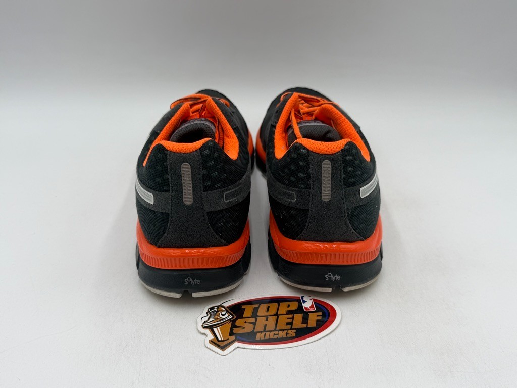 ASICS Gel-blur33 Size 11.5 Black Orange Authentic Used Runner Trainer