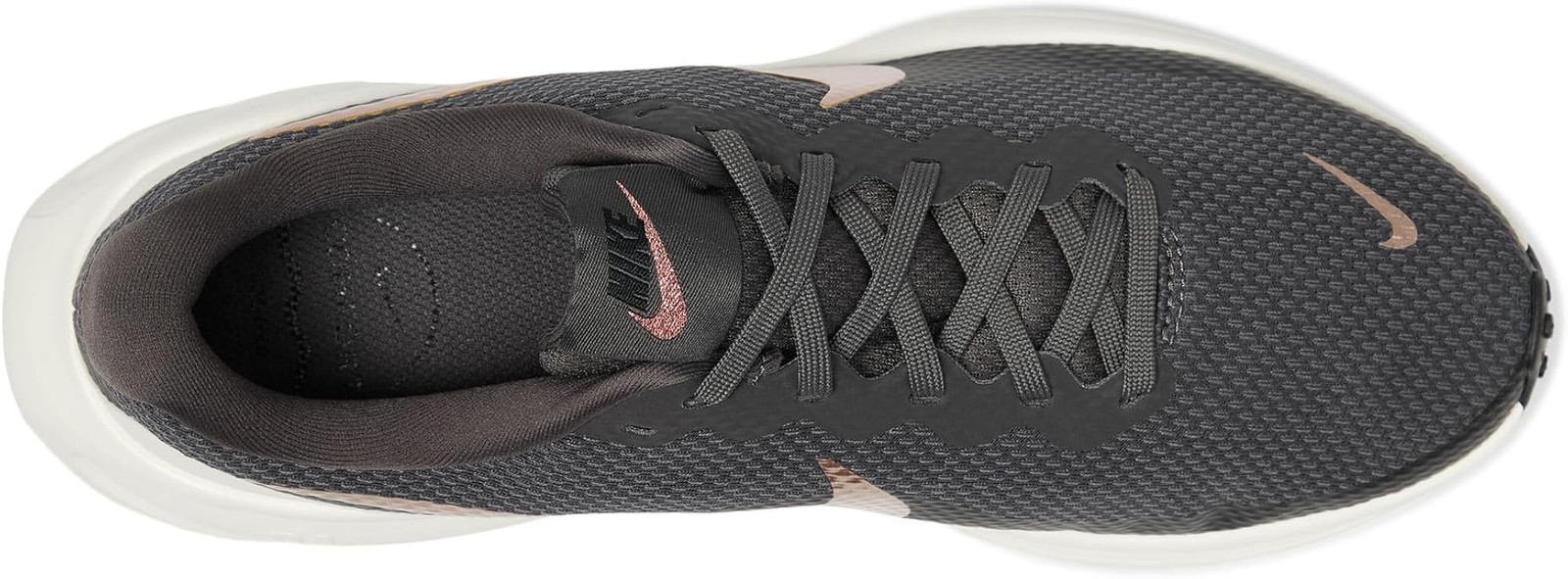 Nike Womens Revolution 8 White/Black/Metallic Gold 5.5 Medium – White/Black/Meta