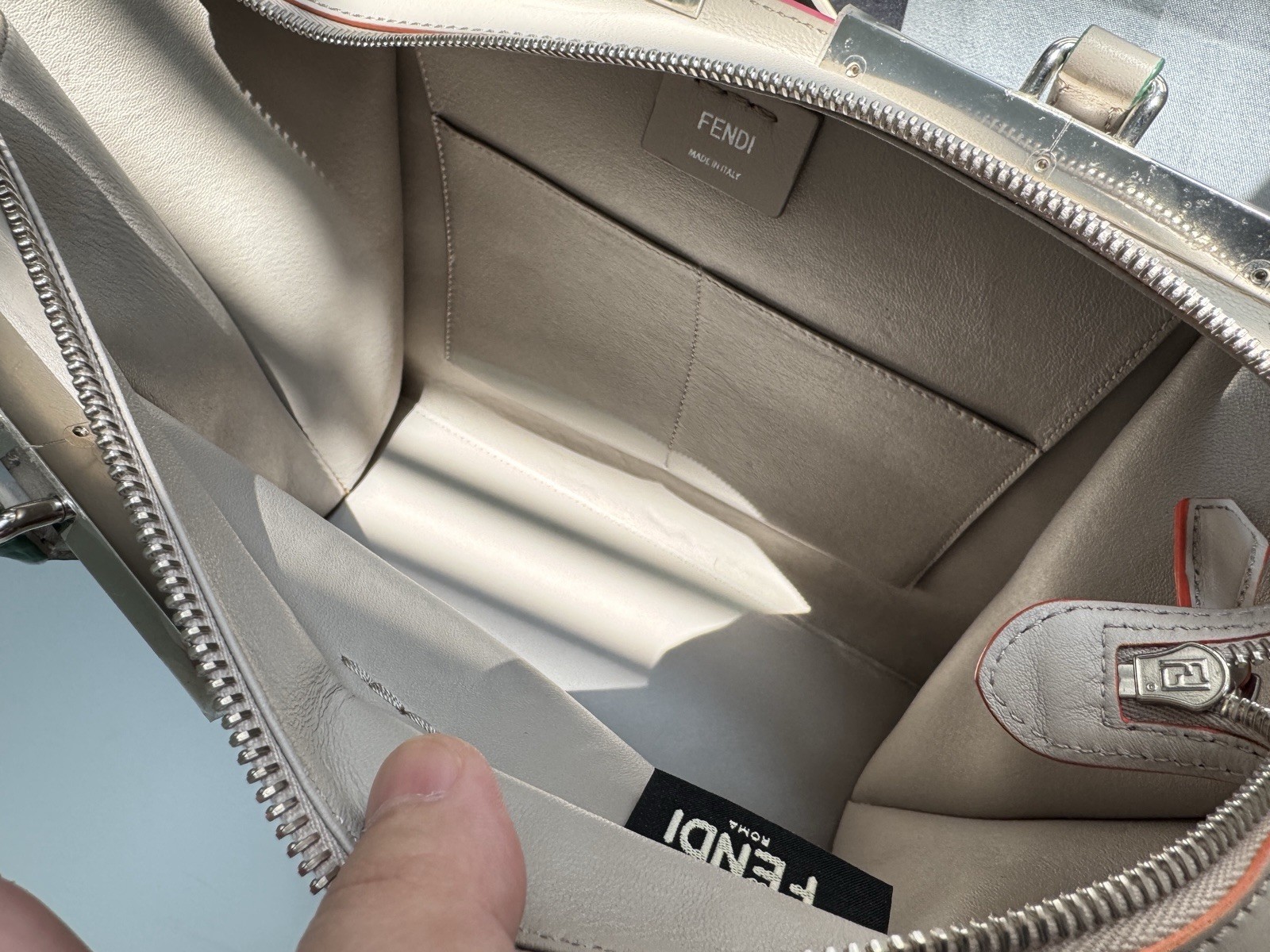 Fendi Vitello Dolce Petite 3Jours Tote Bag – Grigio Grey