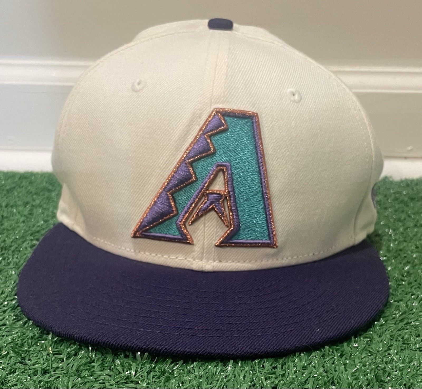 Vintage Arizona Diamondbacks Cap hat New Era 5950 Pro Model 7 1/2 Made in USA