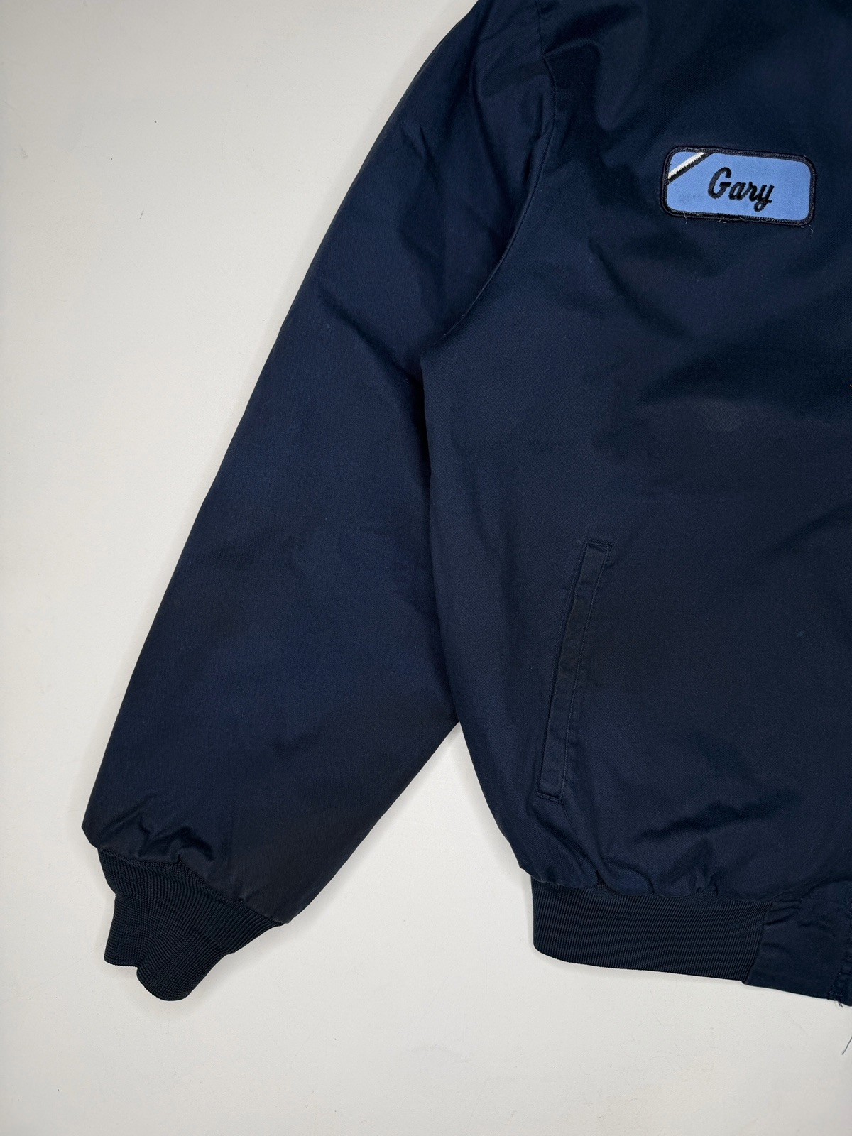 Vintage Mercedes Benz Diesel Trucks Mechanic Work Jacket Gray | L