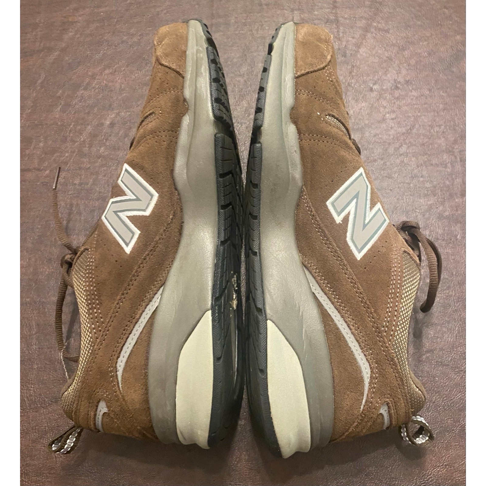 New Balance 608 MX608UB5 Brown Suede Walking Shoes Men’s 12 ABZORB Comfort Dad