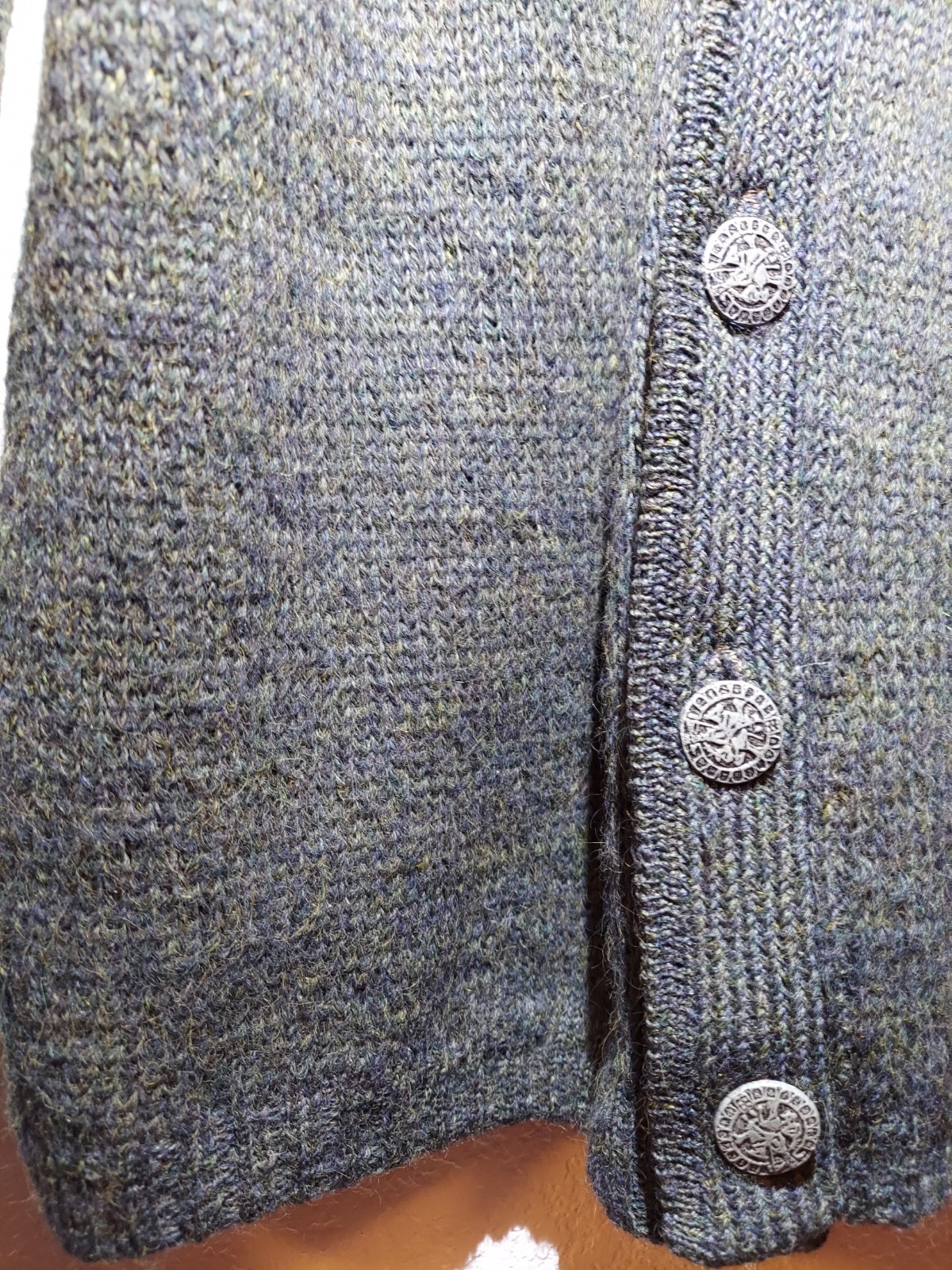 Vtg McGregor Kid Mohair Worsted Wool Cardigan Rockabilly Thrashed Cobain Grunge