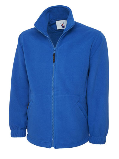 Heavyweight Work Wear Embroidered Fleece Jacket. FULL EMBROIDERED COLOUR LOGO