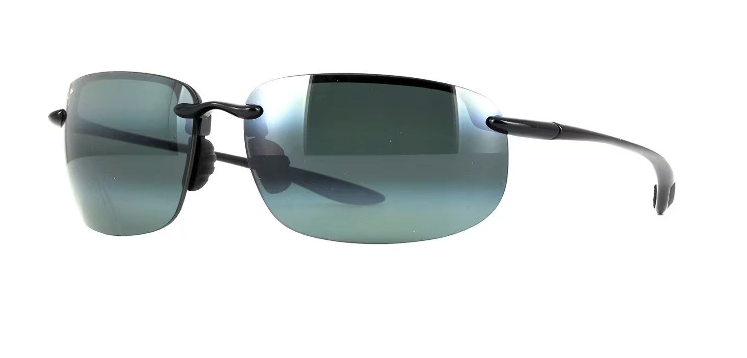 Maui Jim Ho’okipa XLarge Black Gloss / Neutral Grey Polarized Lenses 456-02 NEW