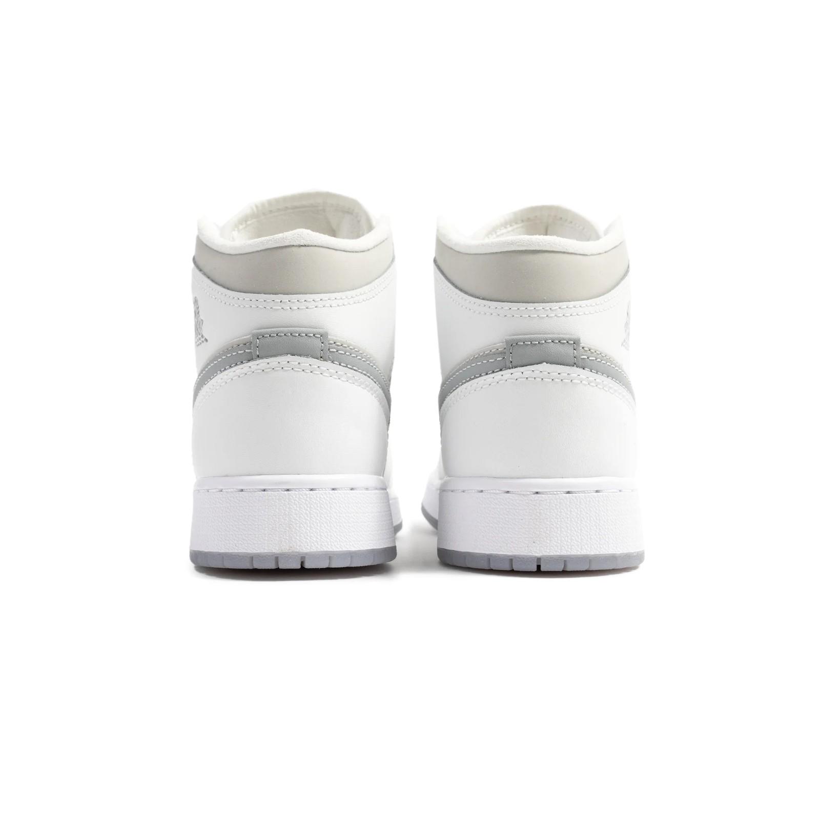 Big Kid’s Jordan 1 Mid SE Summit White/Metallic Silver (HQ3600 121)