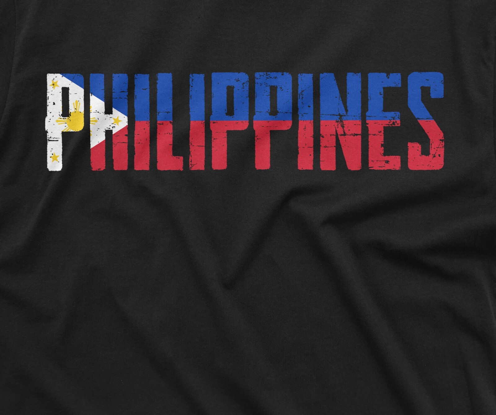 Men’s Philippines T-shirt Republika ng Pilipinas Flag Coat of arms country tee