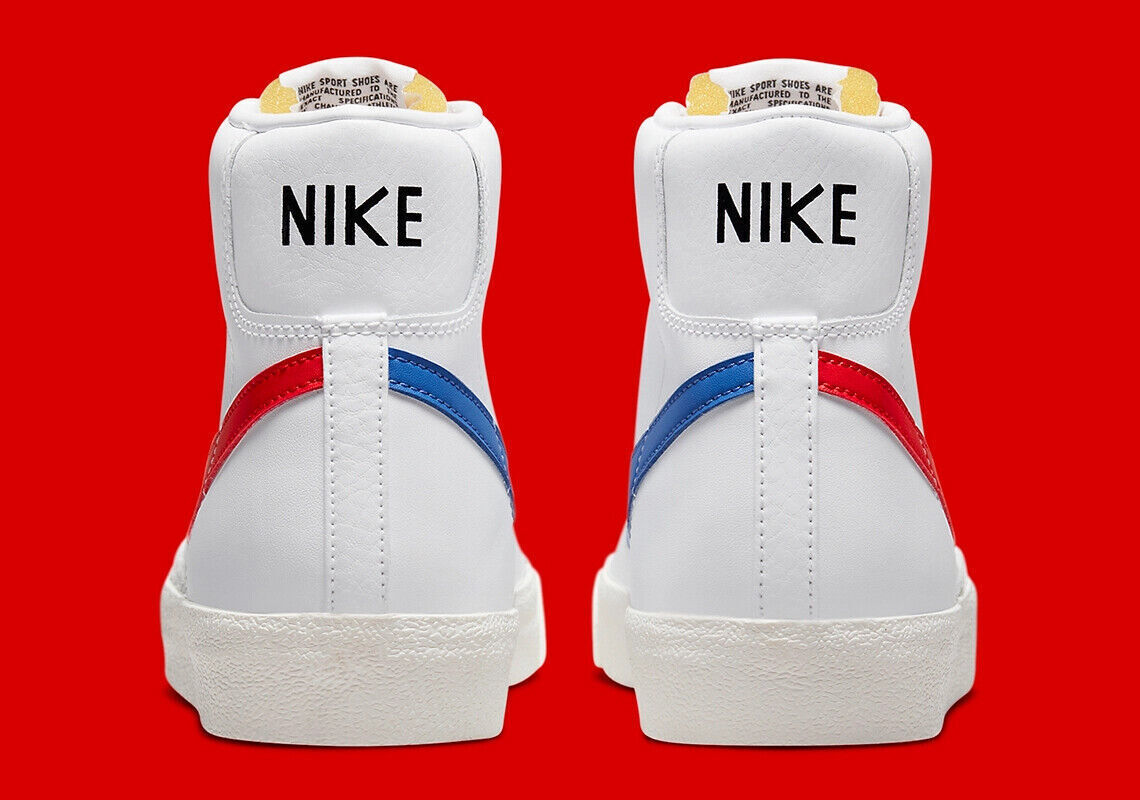 Nike Blazer Mid ’77 Vintage Mismatched Swoosh Blue Red BQ6806-117 Men’s Sizes