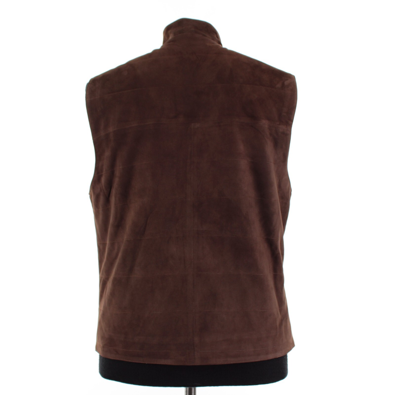 Rifugio NWD Vest / Bodywarmer Size 50 (Medium US) In Brown Suede Handmade