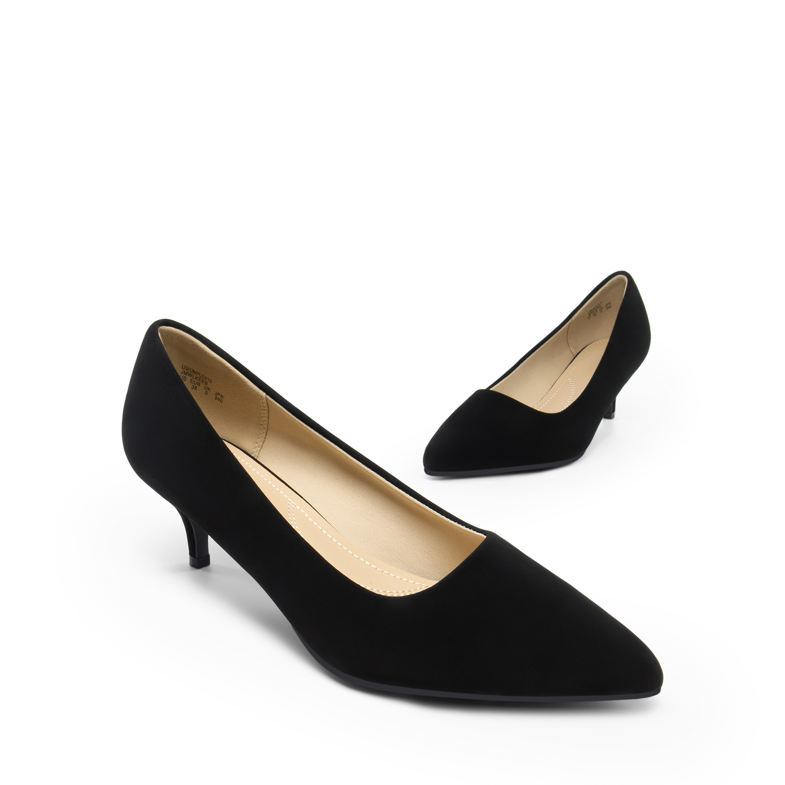 Women’s Pumps 2″ Kitten Heel Pointed Toe Office Lady Low Heel Dress Shoes