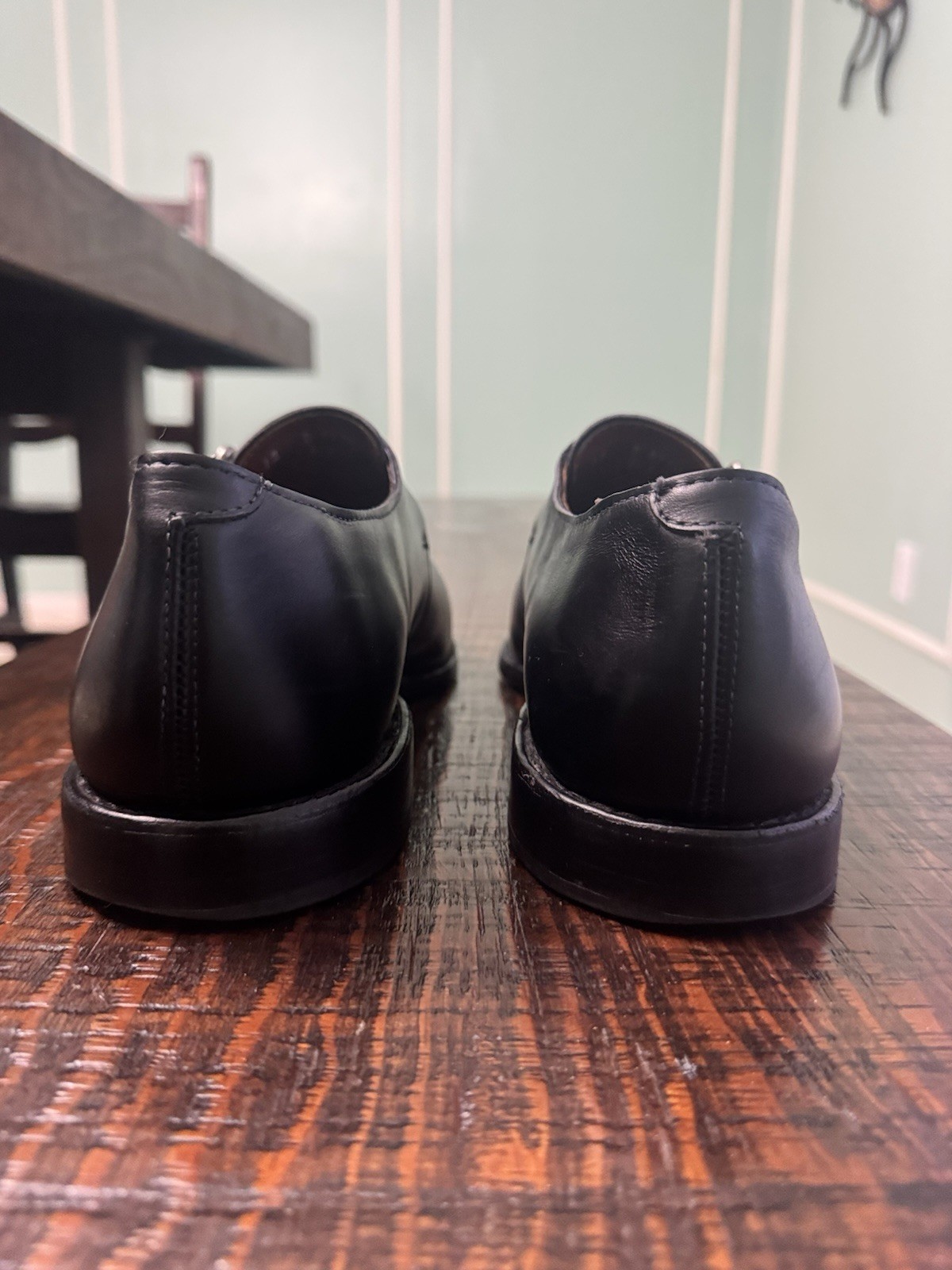 Allen Edmonds Black Leather Warwick Monk Strap Dress Shoes Men’s Size 12 D USA