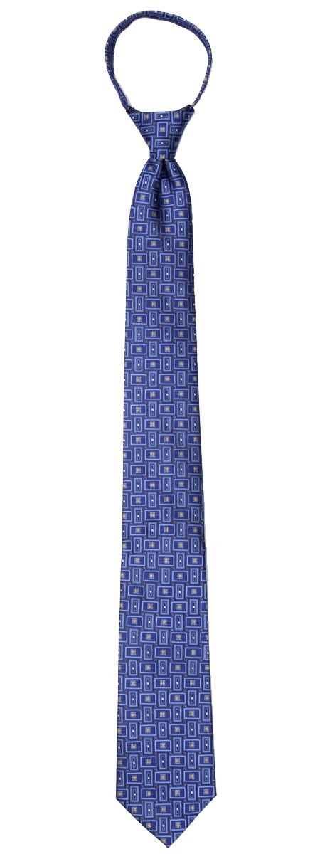 Men’s Pattern XL Extra Long Pretied Zipper Necktie Formal Weddings Business