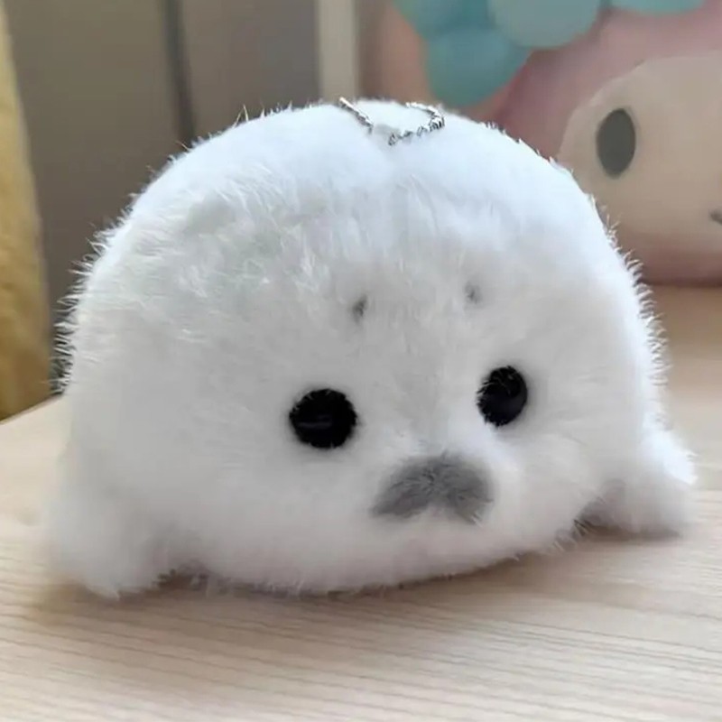 Seal Plush Keychain Bag Charm Cute Marine Animal Pendant Travel Souvenir