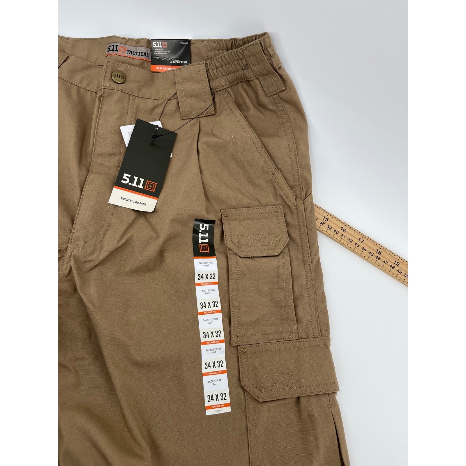5.11 Tactical Taclite Pro Pant Mens 34×32 Coyote Brown Ripstop Cargo 74273