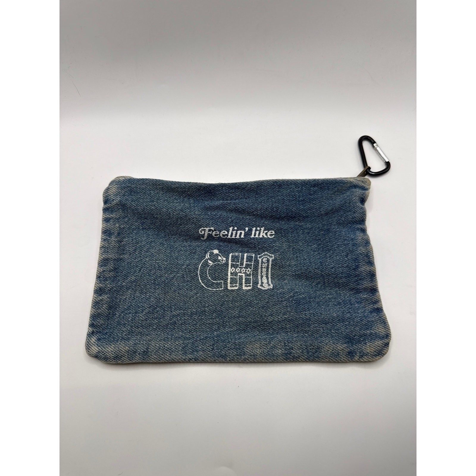American Eagle x Lollapalooza Denim Bag Zip Pouch Makeup Travel Organizer