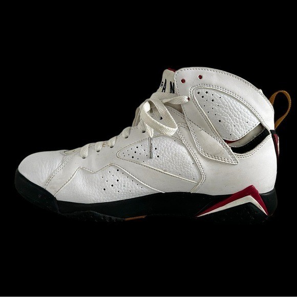 Air Jordan 7 Retro Cardinal 2011 White Bronze Red 304775-104 Mens 8.5