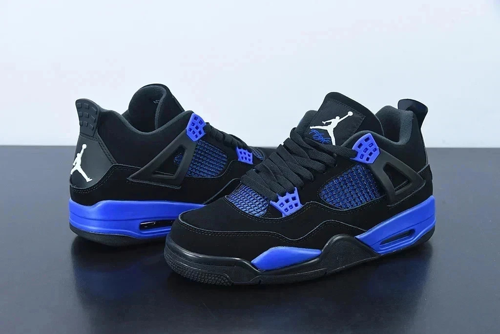 NEW Jordan 4 Retro Black Blue Thunder ALL Men’s Size US 7-12