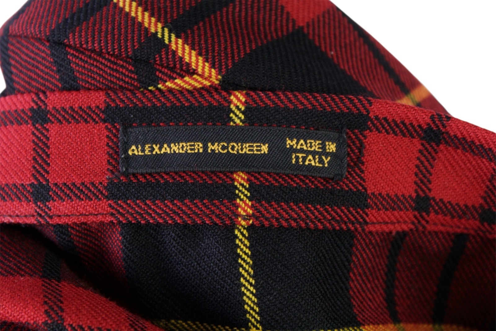 ALEXANDER MCQUREEN JOAN 1998 TARTAN ASYMMETRICAL ENSEMBLE!