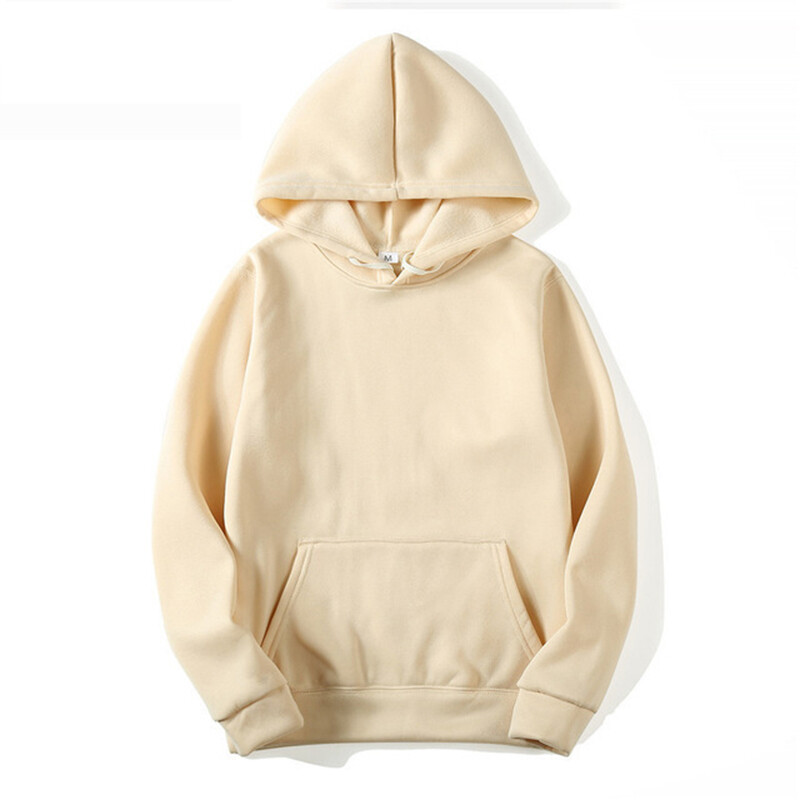 Men’s Plain Pullover Hoodies Casual Hooded Sweatshirts Long Sleeve Classic Tops▱