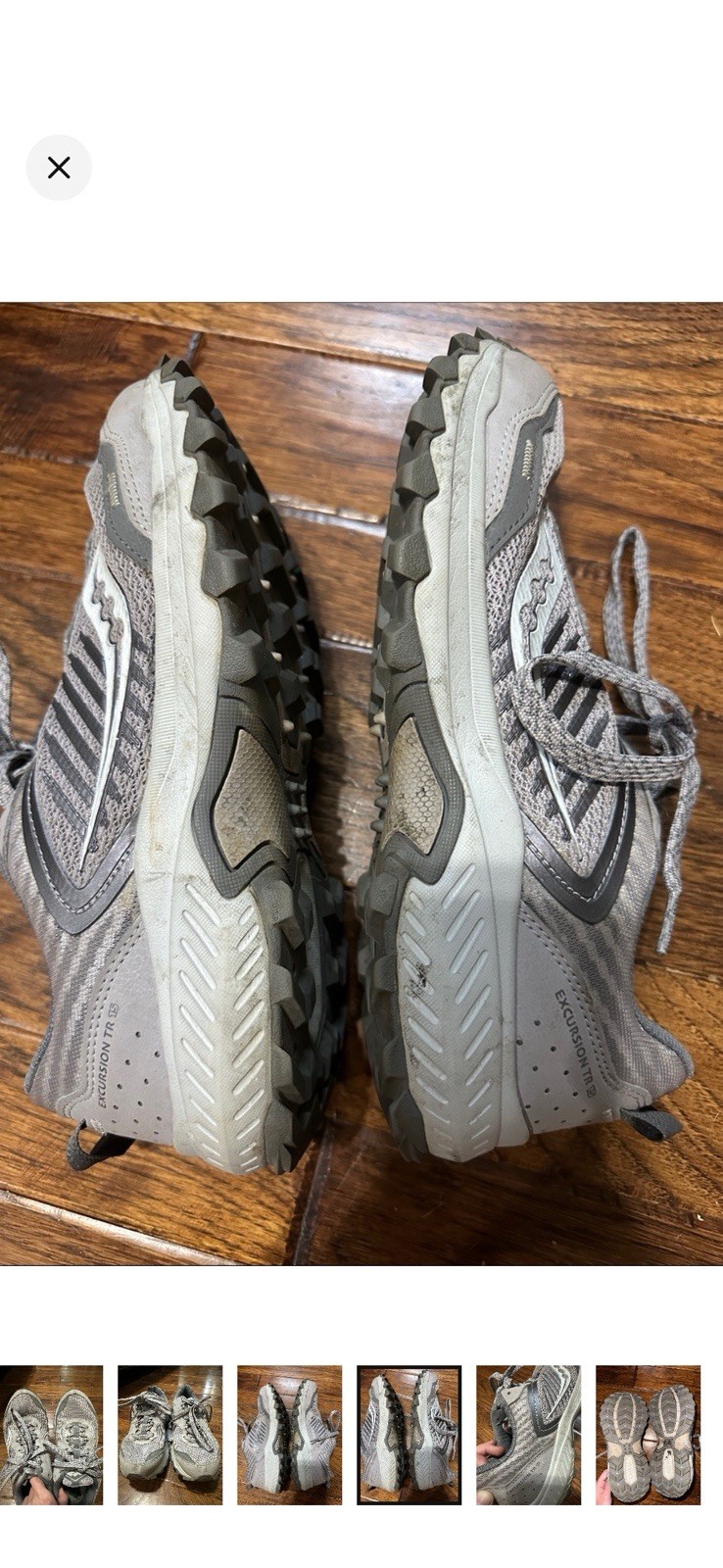 Saucony Women’s Excursion TR15 trail running shoes size 9W Gray