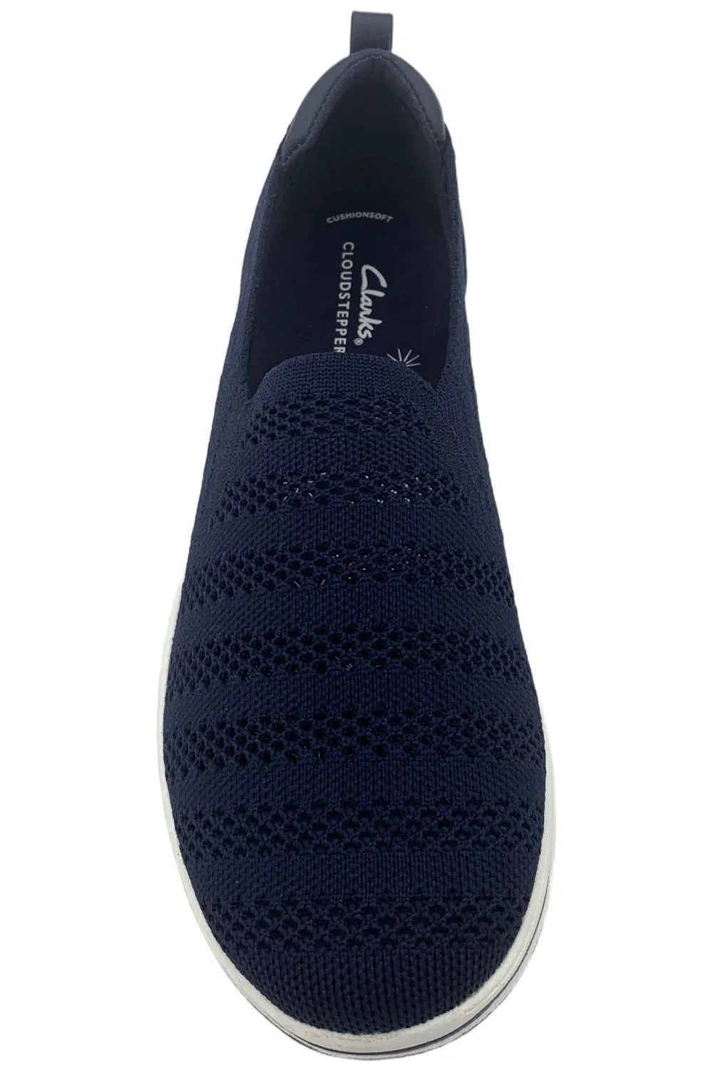 Clarks Cloudsteppers Women’s Perforated Slip On Sneaker Breezey Navy
