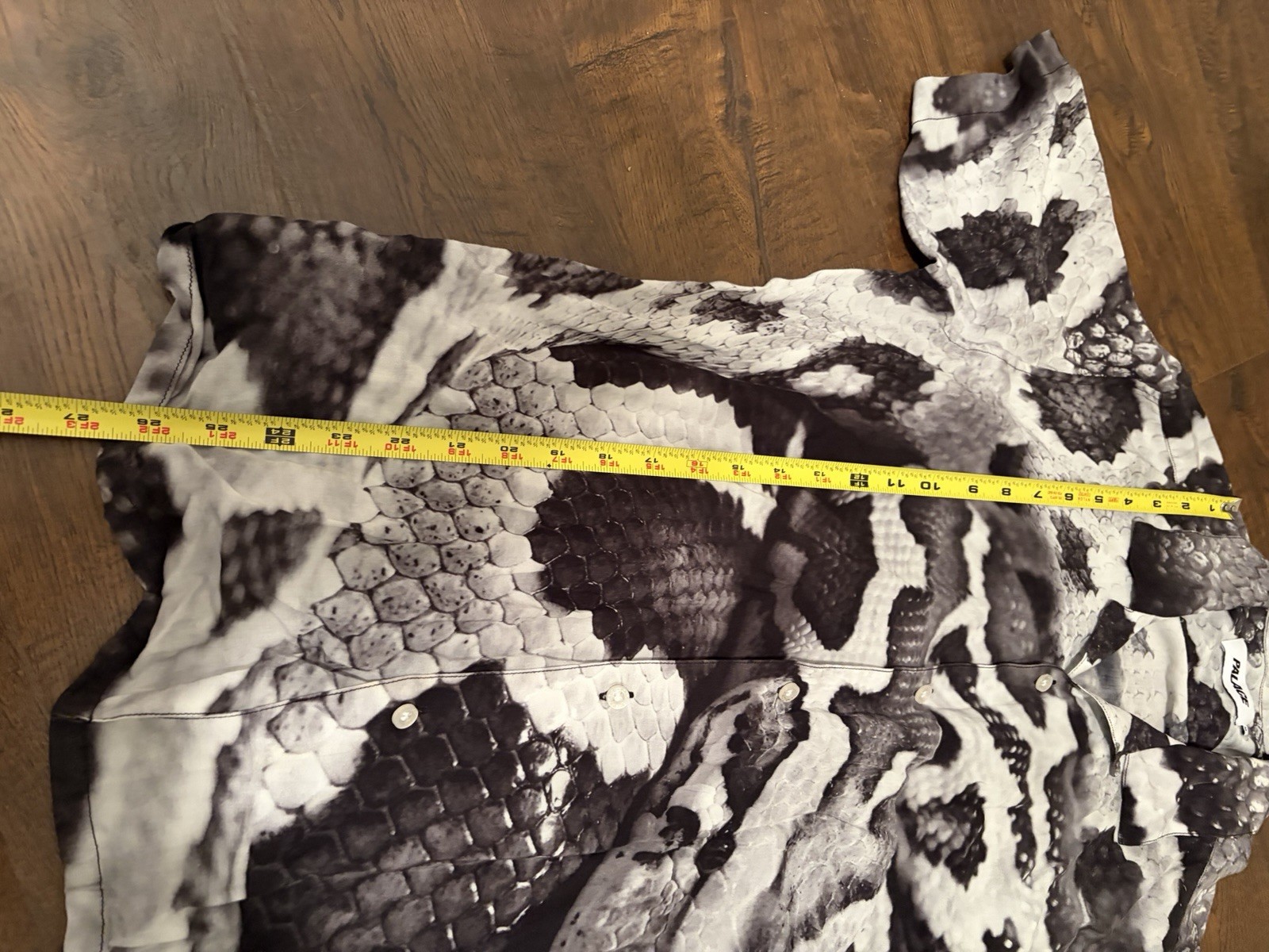 Palace Skateboards Snake Shirt Grey Rayon Camp Collar Summer 2022 Size M