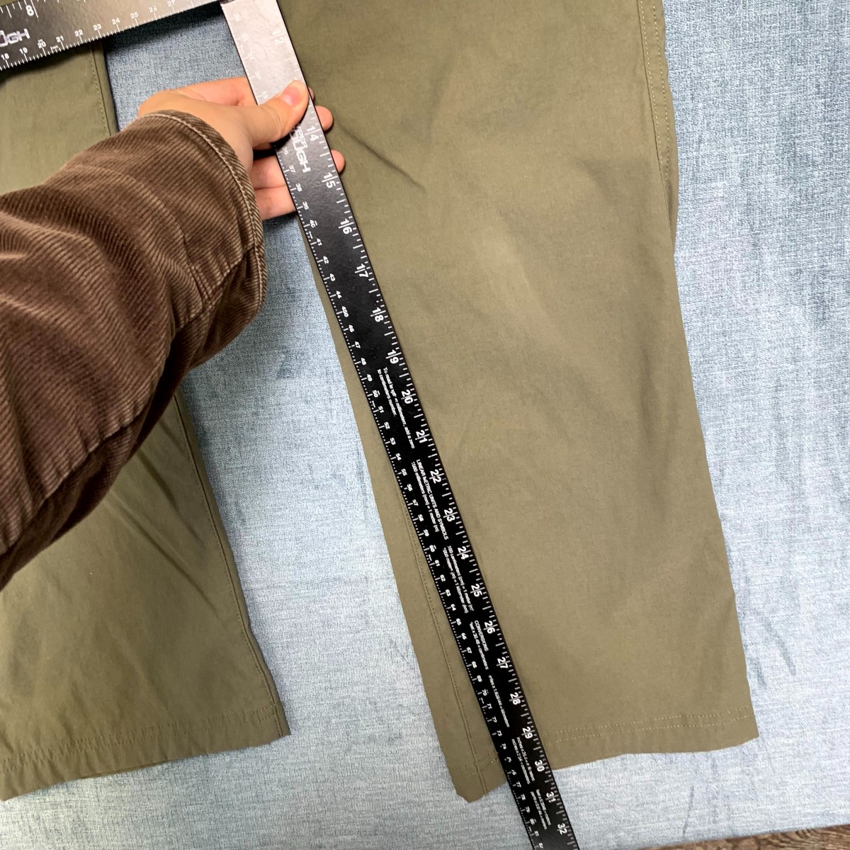 Orvis Tech Pants Mens 32×30 Beige Water Repellent 2 Way Stretch Travel Hiking