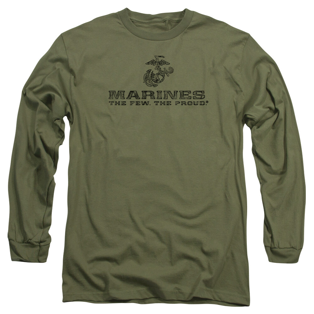 U.S. MARINE CORPS LOGO Licensed Men’s Long Sleeve Graphic Tee Shirt SM-3XL