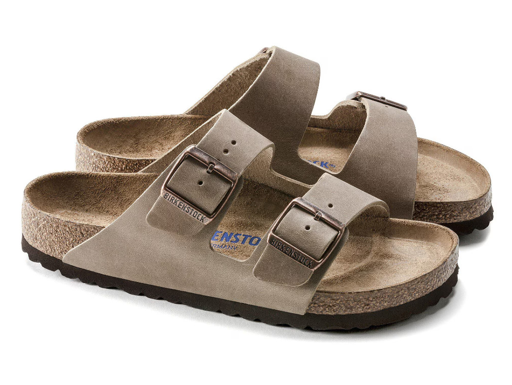 Birkenstock Arizona Soft Footbed Sandals Tobacco Brown Oiled Leather Unisex Shoe