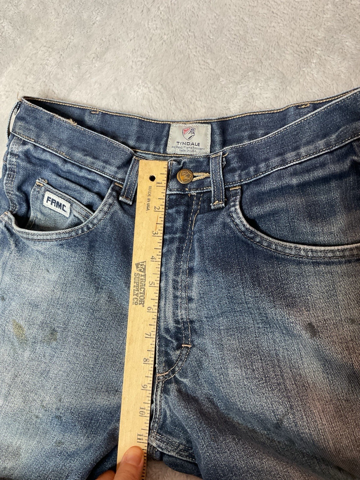 Tyndale FR Flame Resist Jeans Mens 30 X 32 Blue Relaxed Fit Carpenter F290T ARC