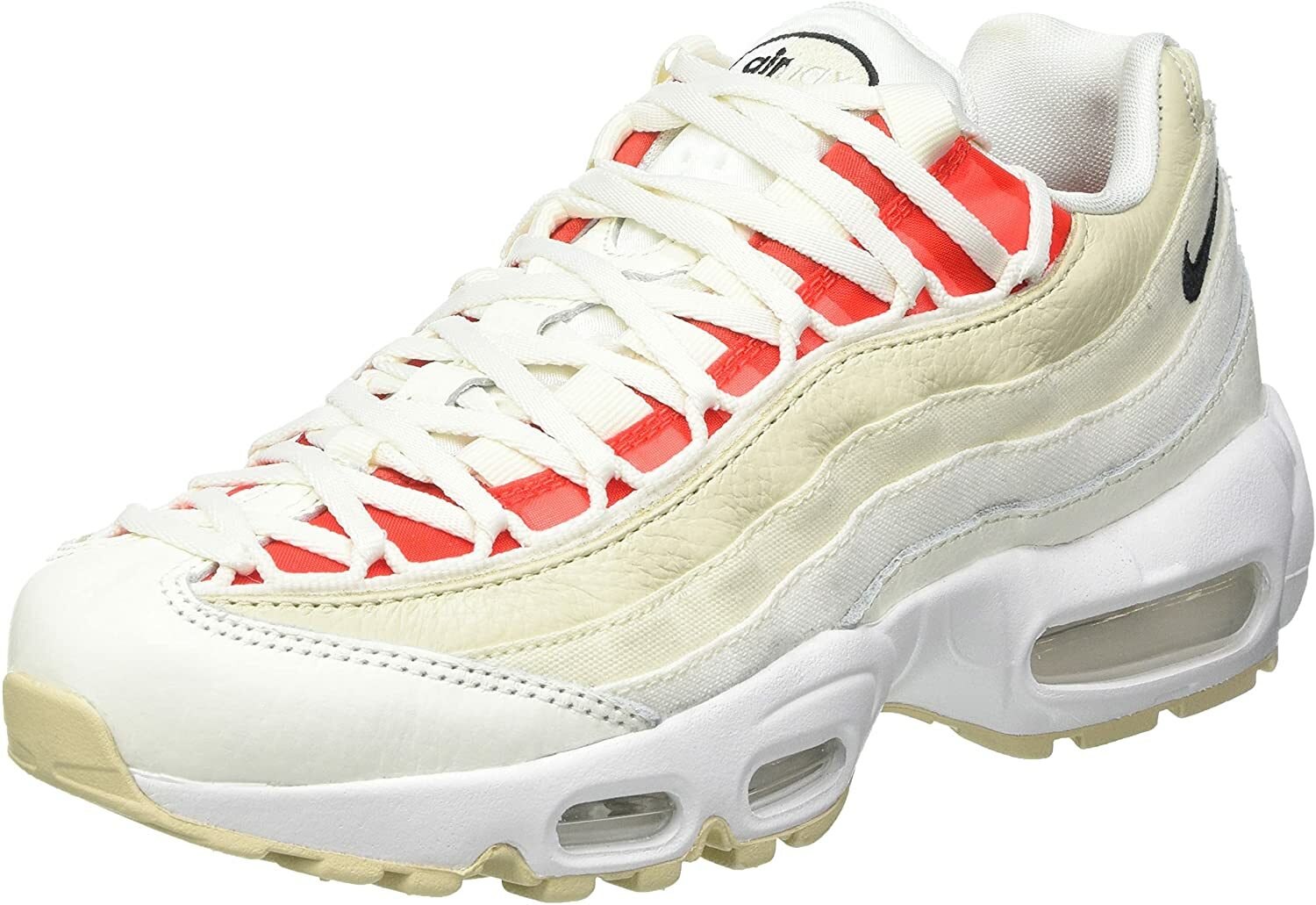 Nike Air Max 95 White Double Lace Edition Low Top Sneakers Shoes Women Size SALE